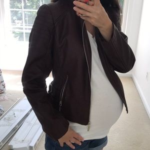 Faux leather Moto jacket fits